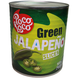 Jalapeňos zelené papričky 2,9kg