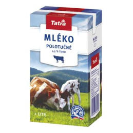 Mléko trvanlivé polotučné  - 1l