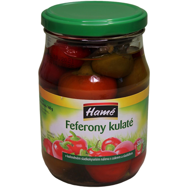 Feferony kulaté 230g