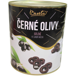 Olivy černé krájené 3000g