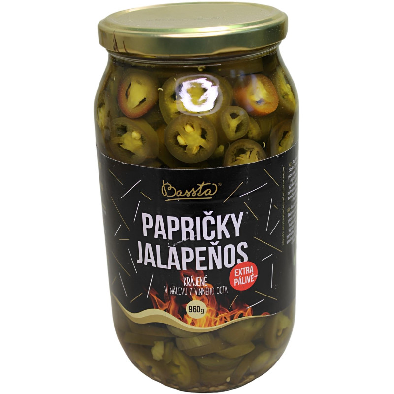 Papričky jalapeňos krájené 960/450g