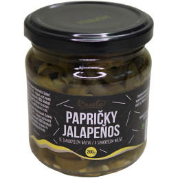 Jalapeňos ve sladkokyselém nálevu 200/75g