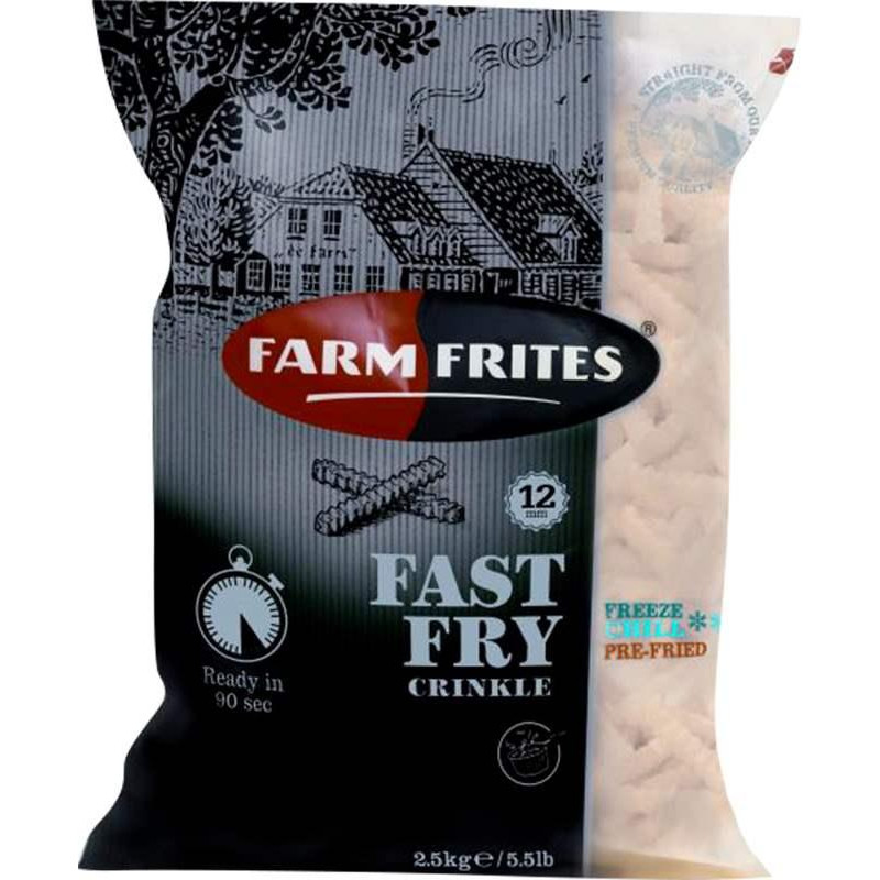 Farm Frites Bramborové vlnky 12mm Fast Fry 2,5kg