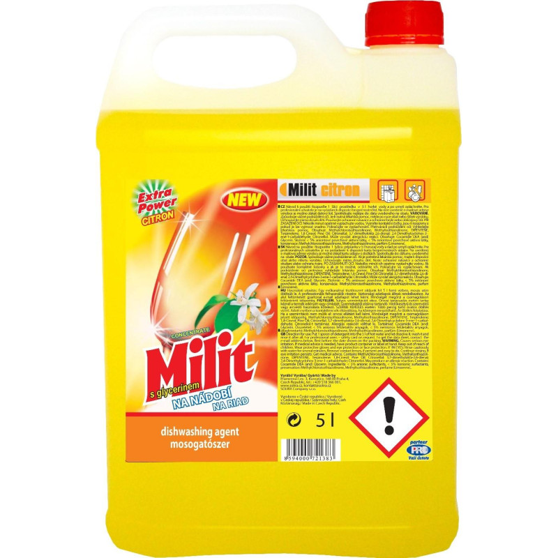 Milit na nádobí 5l Citron