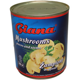 žampiony P850  krájené