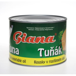 Tuňák kousky v oleji 185g